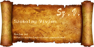 Szokolay Vivien névjegykártya